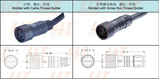 M18 Male-Male Connector